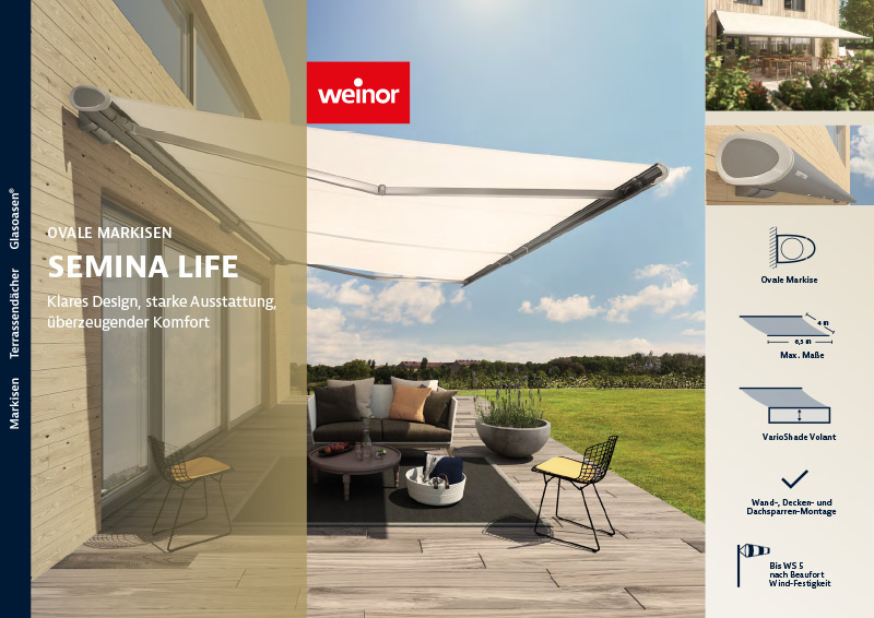 Markisenprospekt SEMINA LIFE von weinor